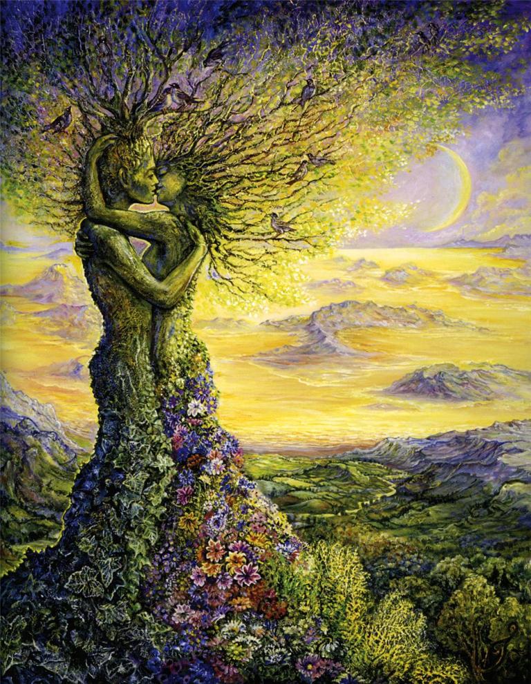 nature embrace by Josephine Wall
